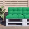 vidaXL Pallet Cushion Green 80x40x12 cm Fabric