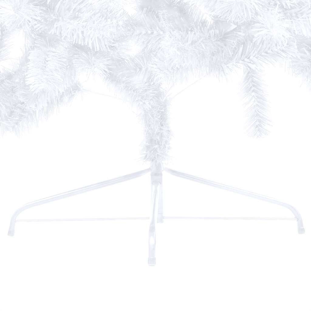 vidaXL Artificial Half Pre-lit Christmas Tree with Ball Set White 180 cm