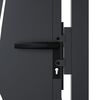 vidaXL Garden Gate Anthracite 105x105 cm Steel Grass Design