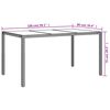 vidaXL 5 Piece Garden Dining Set with Cushions White Poly Rattan