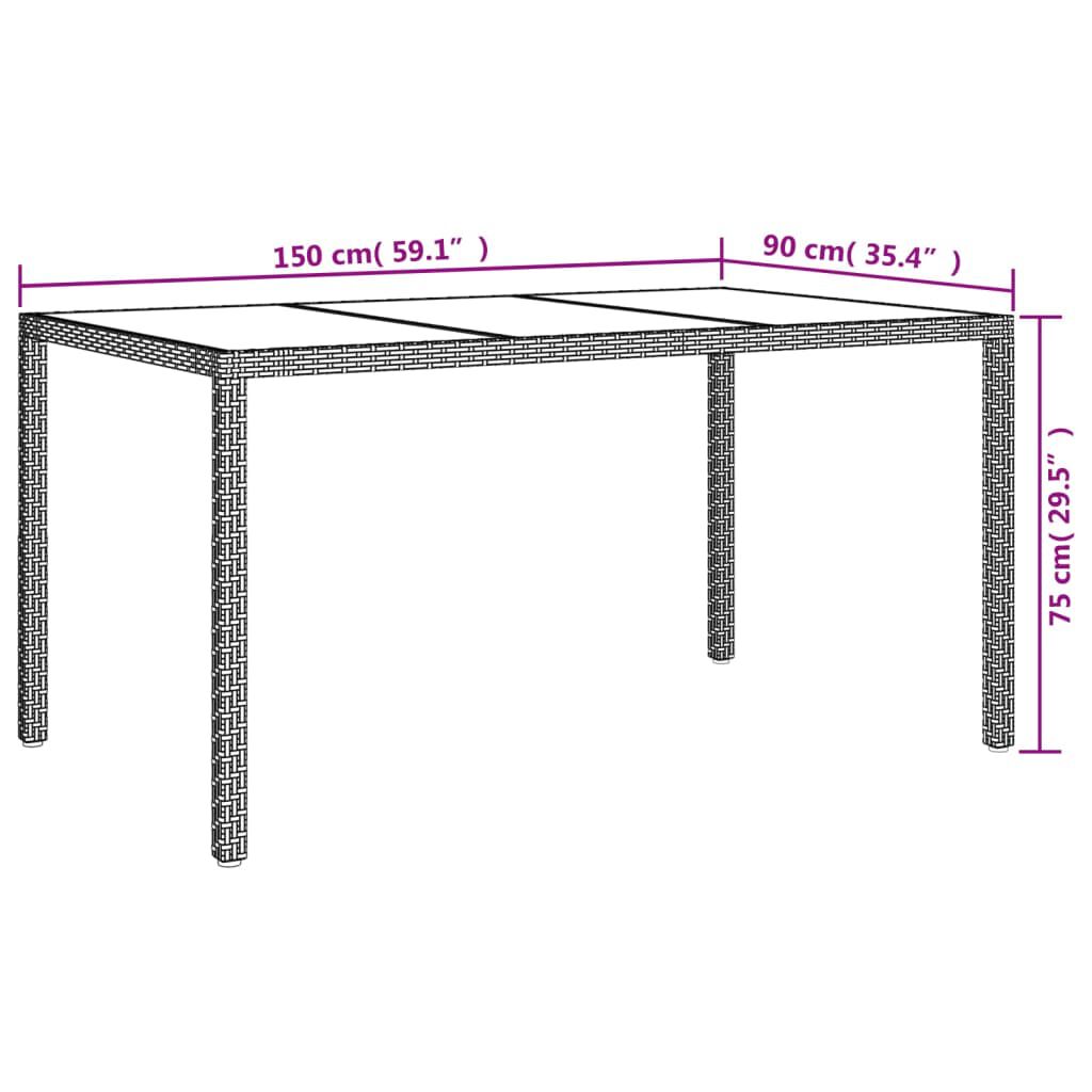 vidaXL 5 Piece Garden Dining Set with Cushions White Poly Rattan