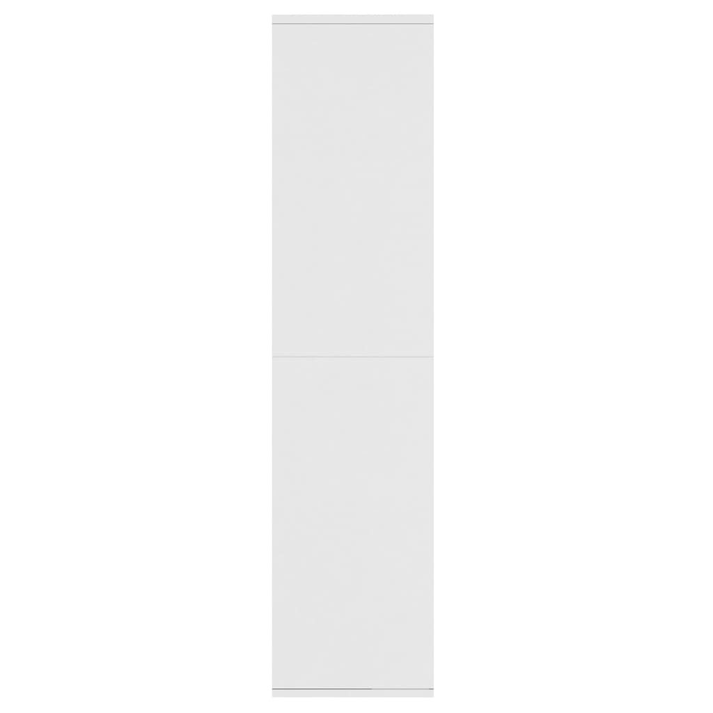 vidaXL Book Cabinet/Sideboard White 66x30x130 cm Engineered Wood