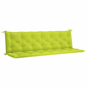 vidaXL Garden Bench Cushion Bright Green 200x(50+50)x7cm Oxford Fabric