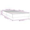 vidaXL Bed Frame without Mattress Light Grey Twin Fabric (US Only)