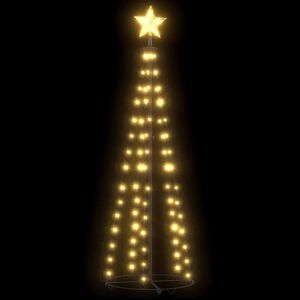 vidaXL Christmas Cone Tree Warm White 84 LEDs Decoration 50x150 cm