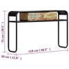 vidaXL Console Table 118x30x75 cm Solid Reclaimed Wood
