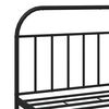 vidaXL Metal Bed Frame without Mattress with Footboard Black 183x213cm