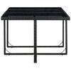 vidaXL 11 Piece Outdoor Dining Set with Cushions Poly Rattan Black