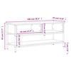 vidaXL TV Cabinet Black 100x35x45 cm Engineered Wood