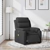 vidaXL Electric Massage Recliner Chair Black Fabric