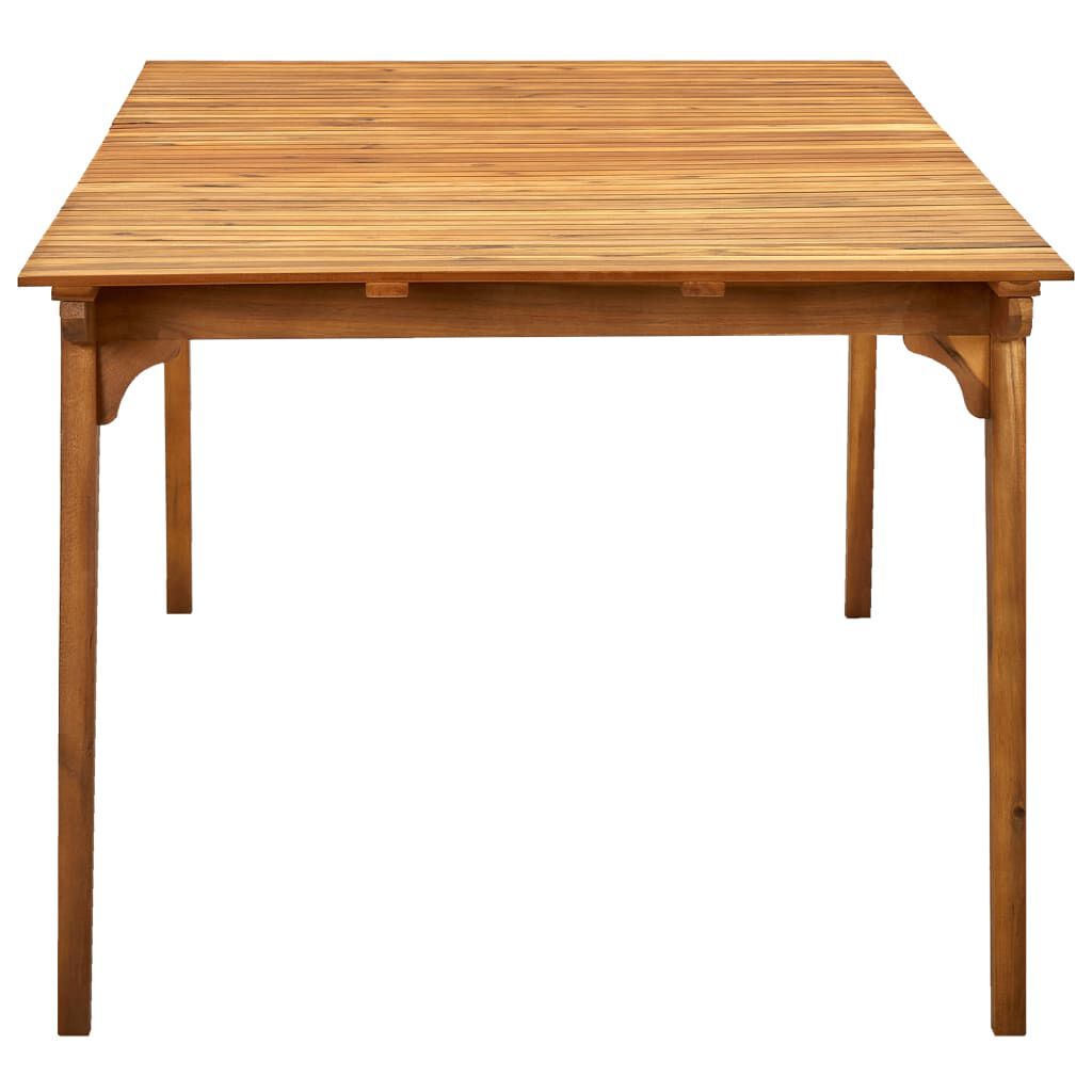 vidaXL Garden Table 201.5x100x75 cm Solid Acacia Wood