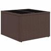 vidaXL Garden Sofa Set with Cushion 9 pcs Brown Poly rattan