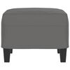 vidaXL Footstool Dark Grey 60x50x41 cm Microfibre Fabric