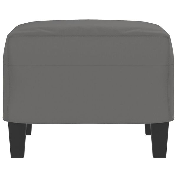 vidaXL Footstool Dark Grey 60x50x41 cm Microfibre Fabric