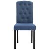 vidaXL Dining Chairs 4 pcs Blue Fabric