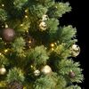 vidaXL Artificial Hinged Christmas Tree 300 LEDs & Ball Set 180 cm