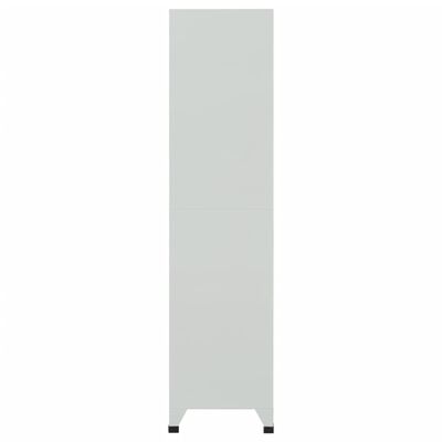 vidaXL Locker Cabinet with 6 Compartments Steel 90x45x180 cm Grey