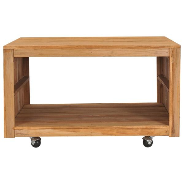 vidaXL Coffee Table 80x80x40 cm Solid Teak Wood