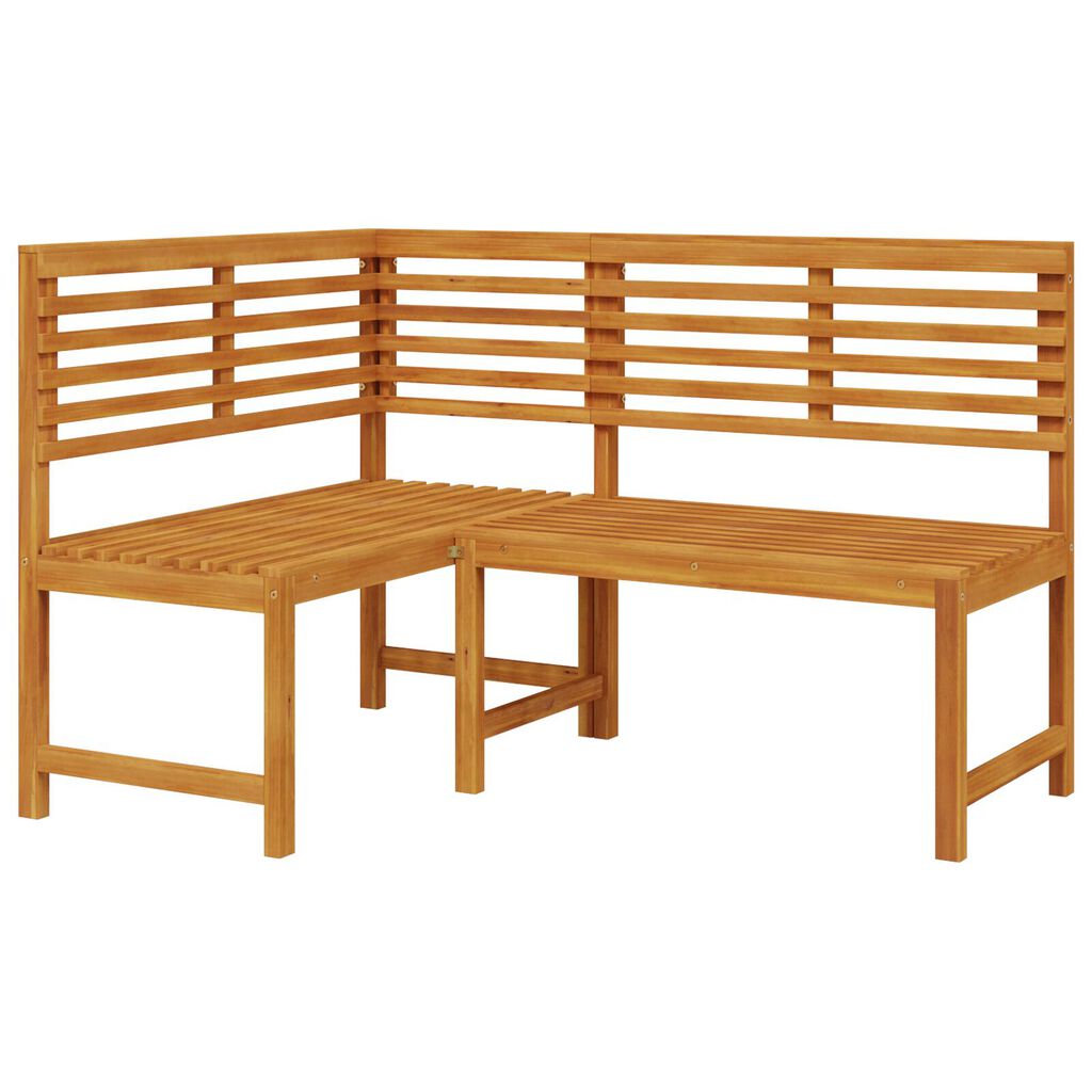 vidaXL 3-Piece Garden Bench Set - Solid Acacia Wood