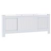 vidaXL Engineered Wood Radiator Cover White 205 cm