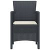 vidaXL Garden Chair 2 pcs Anthracite 53 x 49 x 85 cm Polypropylene