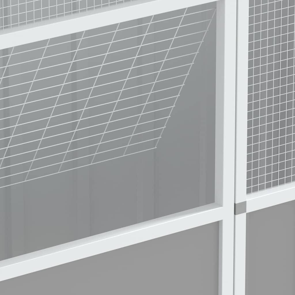 vidaXL Bird Cage Grey 115x78x200 cm Galvanised Steel