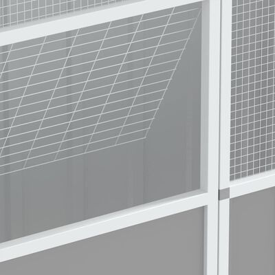 vidaXL Bird Cage Grey 115x78x200 cm Galvanised Steel