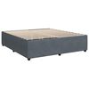 vidaXL Bed Frame without Mattress Dark Grey California King Velvet