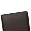 vidaXL Dining Chairs 4 pcs Brown Faux Leather