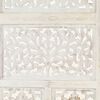vidaXL Hand carved 4-Panel Room Divider White 160x165 cm Solid Mango Wood