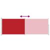 vidaXL Retractable Side Awning 160 x 500 cm Red