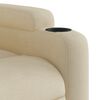 vidaXL Electric Stand up Massage Recliner Chair Cream Fabric