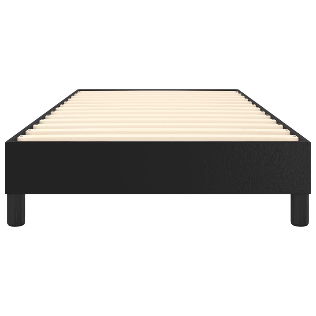 vidaXL Bed Frame without Mattress Black Twin XL Faux Leather (US Only)