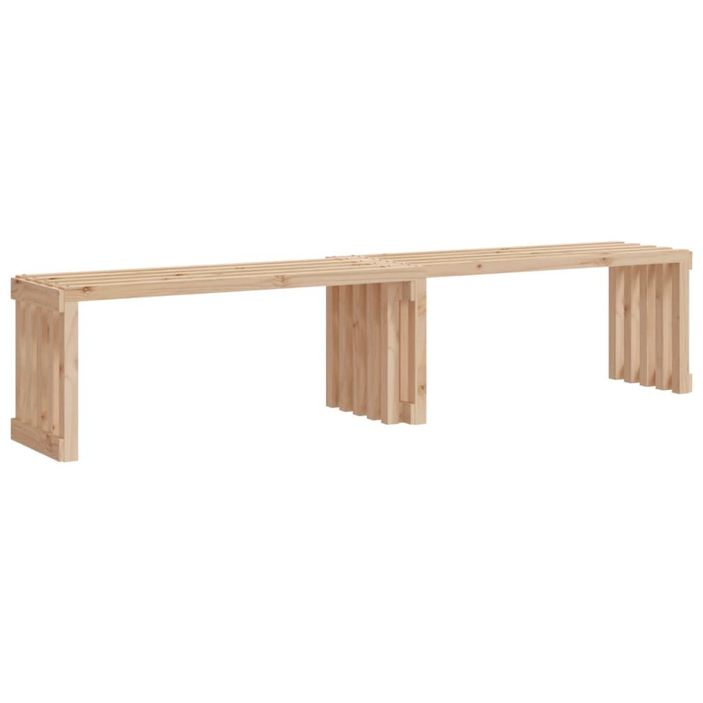 vidaXL Garden Bench Extendable 212.5x40.5x45 cm Solid Wood Pine