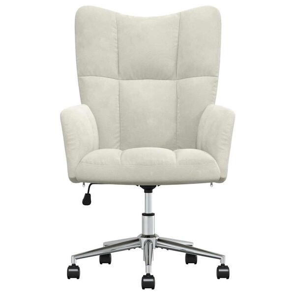 vidaXL Relaxing Chair Cream White Velvet