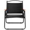 vidaXL Camping Chairs 2 pcs Black 54x43x59cm Oxford Fabric
