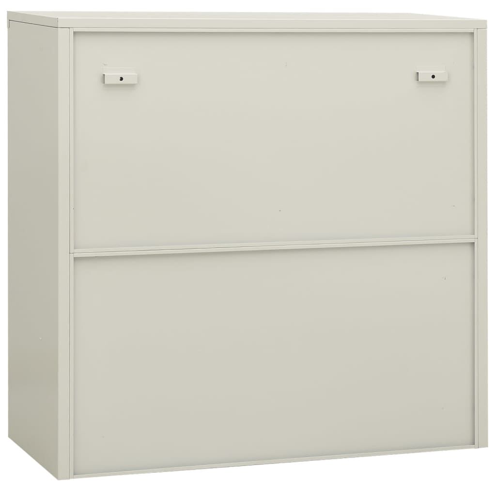 vidaXL Office Cabinet Light Grey 90x40x90 cm Steel