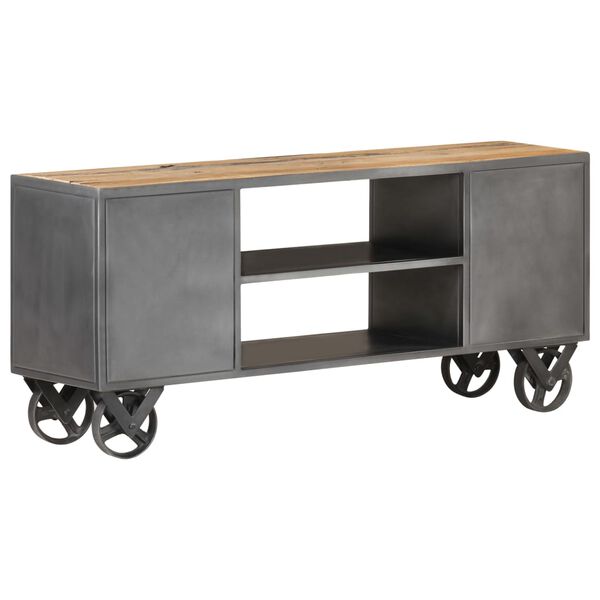 vidaXL TV Cabinet 110x30x49 cm Solid Reclaimed Wood