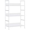 vidaXL 3-Layer Book Shelf White 60x27.6x90.5 cm Engineered Wood