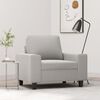 vidaXL Sofa Chair Light Grey 60 cm Microfibre Fabric