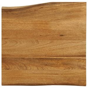vidaXL Table Top 40x40x3.8 cm Live Edge Solid Wood Mango
