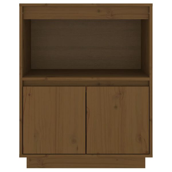 vidaXL Sideboard Honey Brown 60x34x75 cm Solid Wood Pine