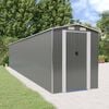 vidaXL Garden Shed Light Grey 192x1021x223 cm Galvanised Steel