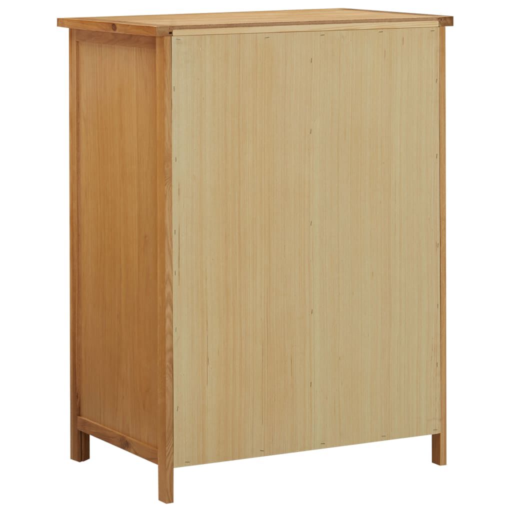 vidaXL Wardrobe 76x52x105 cm Solid Oak Wood
