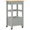 vidaXL Kitchen Trolley MONZA 48x40x88.5 cm Solid Wood Pine