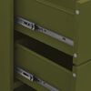 vidaXL Chest of Drawers Olive Green 80x35x101.5 cm Steel
