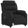 vidaXL Electric Massage Recliner Chair Black Fabric