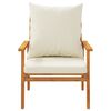 vidaXL 3 Piece Garden Lounge Set with Cushions Solid Wood Acacia