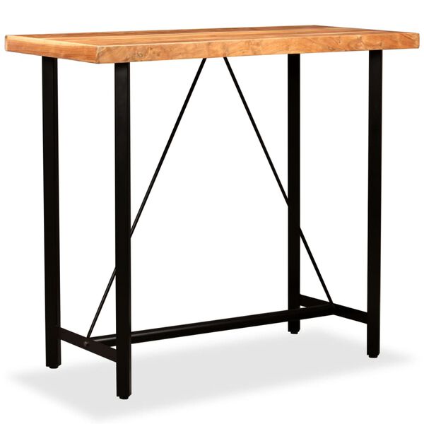 vidaXL Bar Table Solid Acacia Wood 120x60x107 cm
