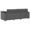vidaXL Sofa with Cushion Dark grey 219 x 77 x 82 cm Fabric